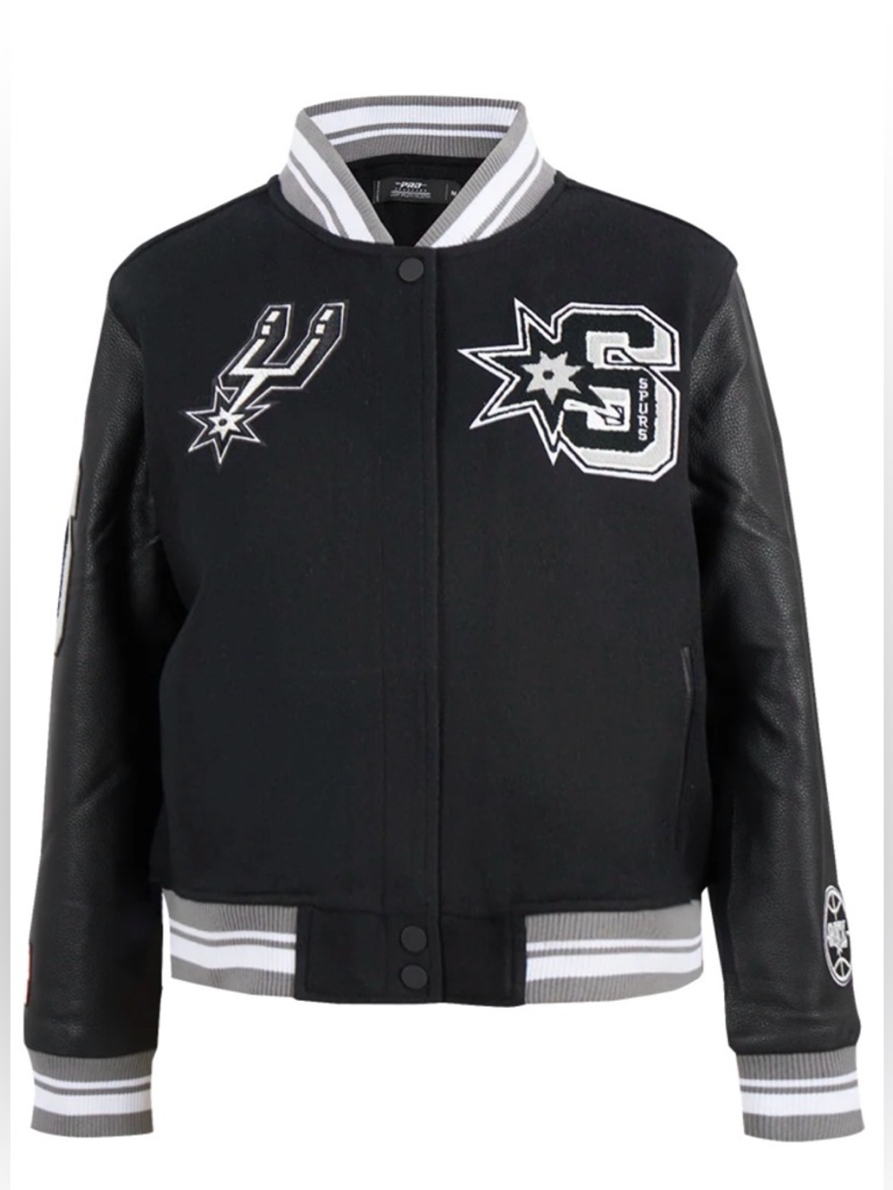 NBA SAN ANTONIO SPURS MASHUP WOMEN'S RIB WOOL VARSITY JACKET
